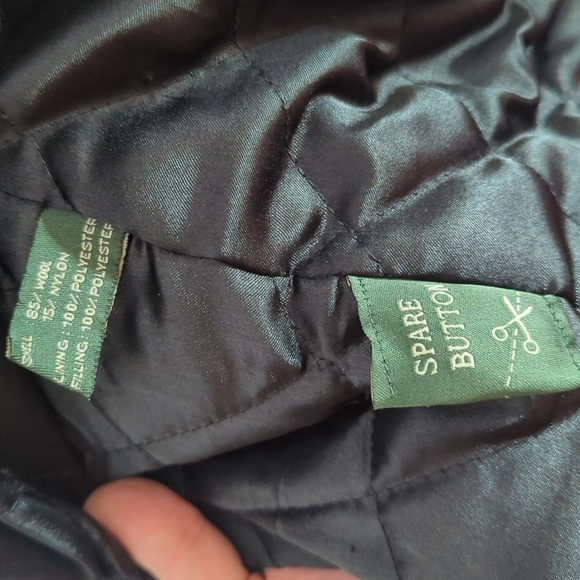 Weatherproof Classic Wool Blend Pea Coat Quilted Liner Black Men's M - Picture 14 of 15